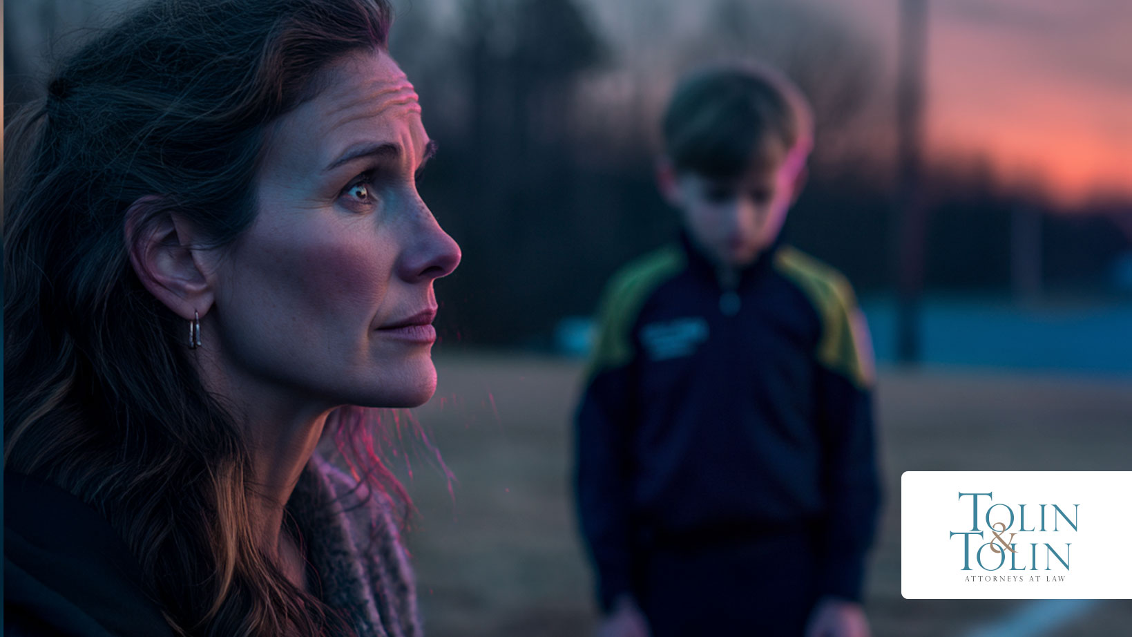 Mom with kid in soccer practice